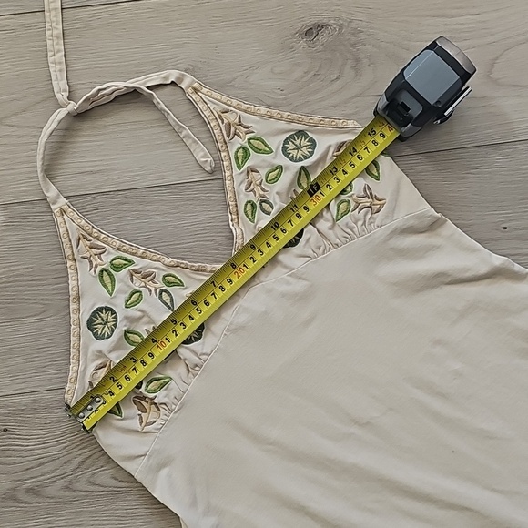 Prana Embroidered Halter Sun Dress, Large - Picture 7 of 16